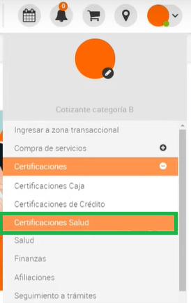 certificado de salud Compensar